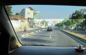 3. Look..!! Scooters have a separate lane here in Java...!!