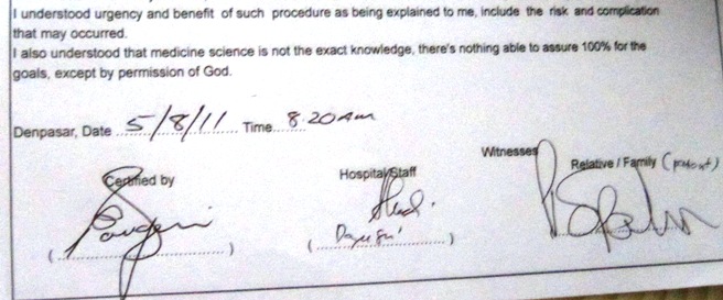 6. I would have hoped that the surgeon had more to do with the process...!!