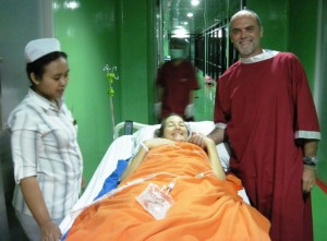 8. On our way back to the ward...