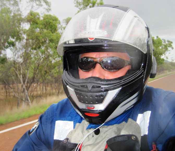 3. With the rain coming down, we made a dash for Bluewater Springs Roadhouse to take shelter...