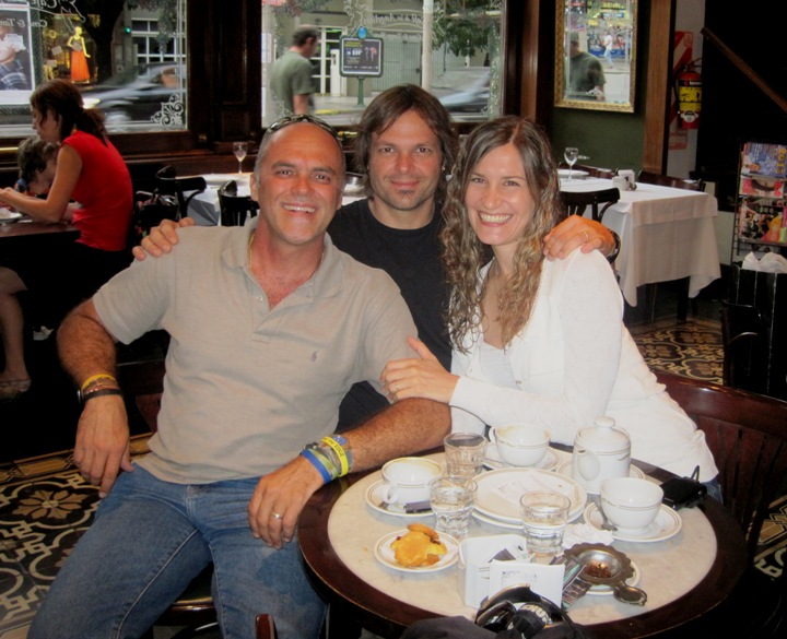 1. Coffee with Virginia and Ezequiel on the afternoon before I left...