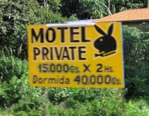 10. One of the many Love Hotel that line the road to Asuncion...
