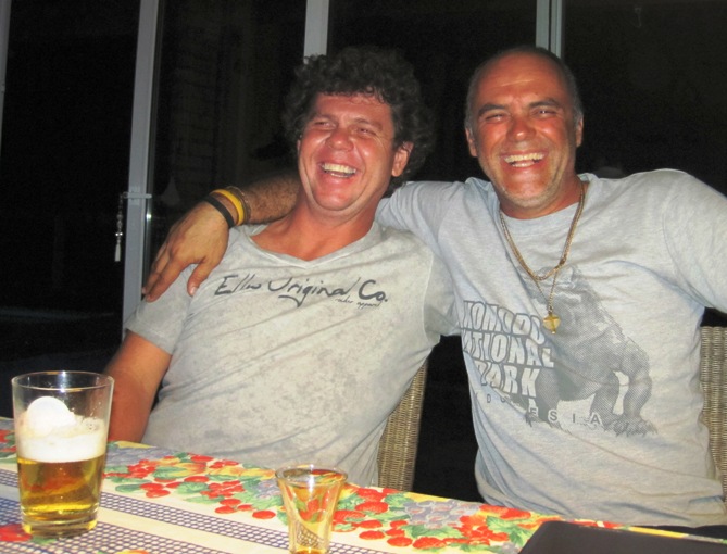 3. Ferrugem and I share a laugh... This would be one fun guy to ride with... We both have a naughty streak a mile wide...!!