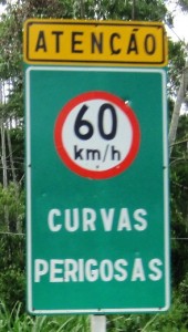 3. Then it was up and over the mountains, and warning about sharp corners...!!