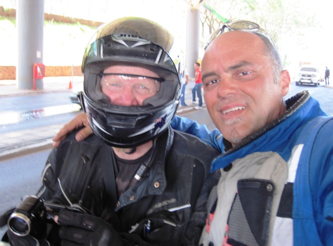 4. Last photo of us together at the Paraguayan border... We had covered