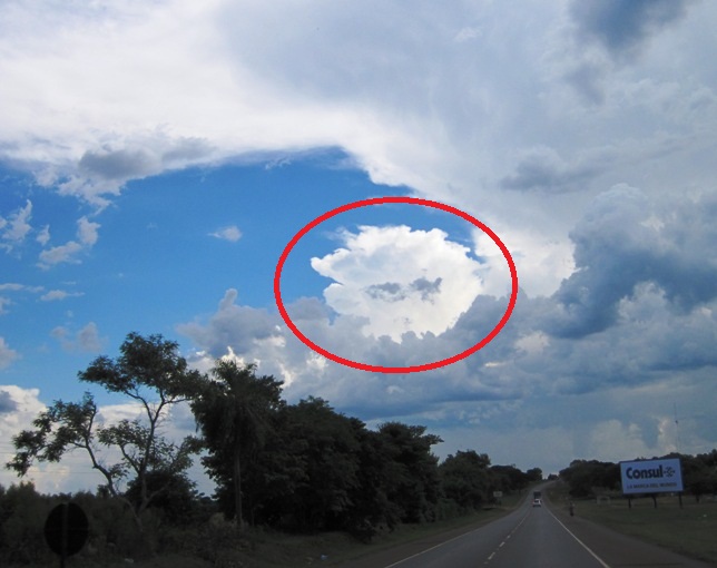 6. Face in the clouds... The weather gods were about to unleash some discomfort on me...