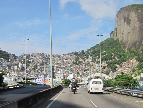 6. We arrived on the outskirts of Rio after a leisurely ride up the coast...