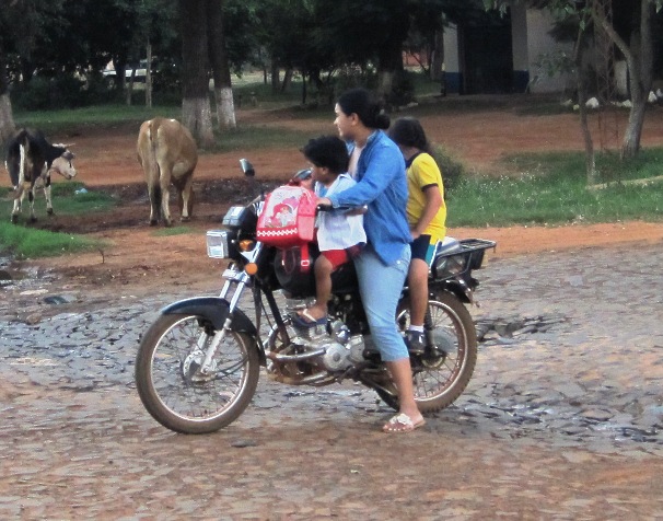 8. Helmets seem to be an optional extra in this country...