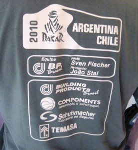 5. An addition to my traveling wardrobe...!! Sven's Dakar Challenge of 2010...!!