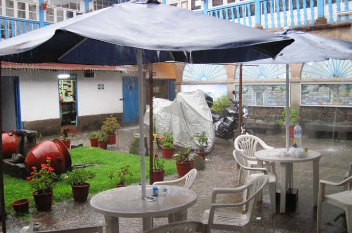 1. "You really should ask Adrian to buy you a cover like mine...!! Doesn't he know you could catch a cold out here...??""