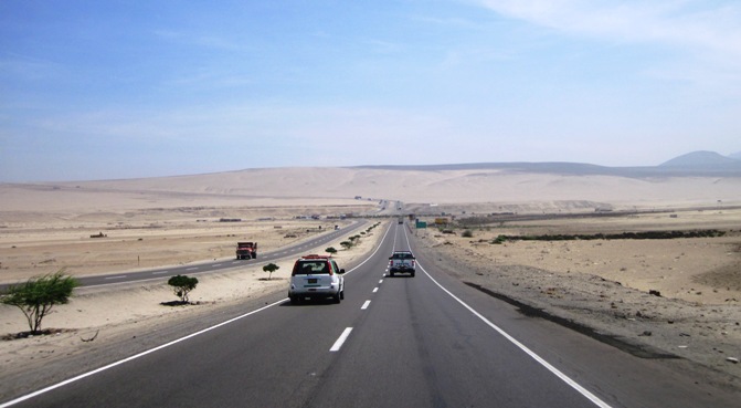 2. Out of Lima and back into the desert...