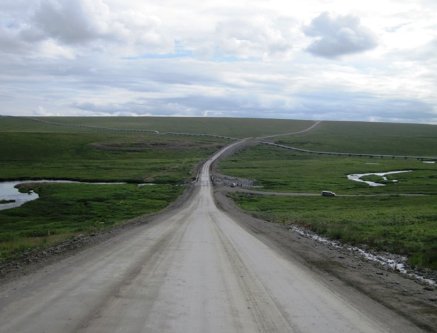 8. Following the oil pipeline, all the way to the Arctic Ocean...