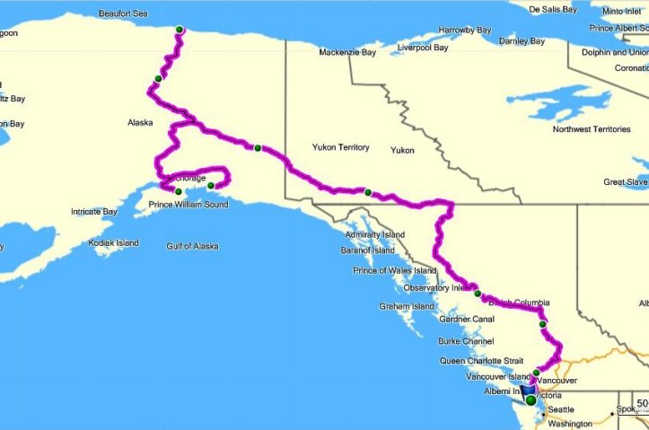 Our ride to Alaska.... We have covered 6 500 km in two weeks...!!