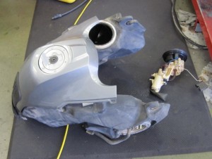 Despite removing the tank and the fuel pump, we did not manage to find the "missing 3 litre" fault that had plagued me for months...