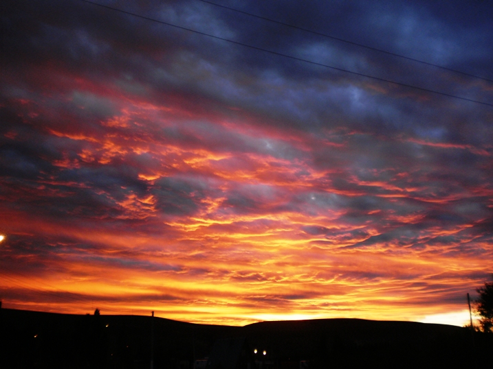One of the many glorious sunsets I witnessed in Patagonia. This one at Tres Lagos....