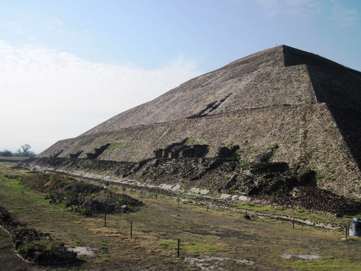 I climbed the Aztec Temple of the Sun at Teotihuacan just outside Mexico City..