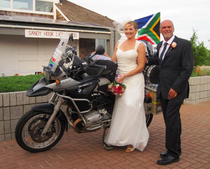 My comrade in Arms, the Big Fella stood in as Best Man.... After carrying me around the world, he insisted on being part of our special day...