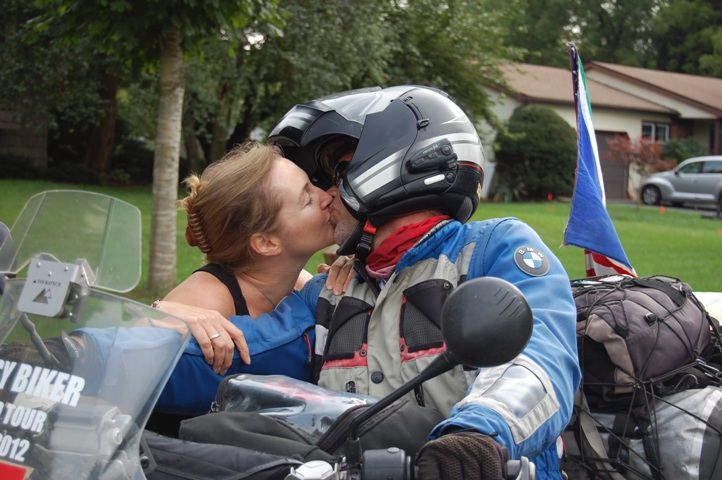 A great way to end the day's ride from Washington DC, let alone around the world...!!