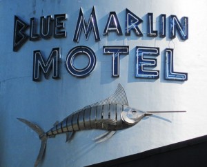 Our hotel in Key West, frequented by bikers..