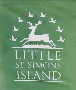 The St Simon's logo... Those aren't geese...they're man-eating mosquitoes !!