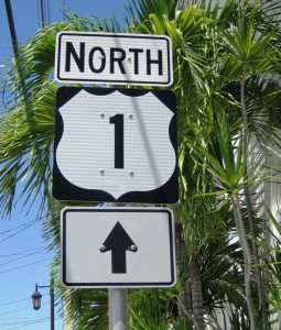 Highway 1 starts here at Mile Zero...