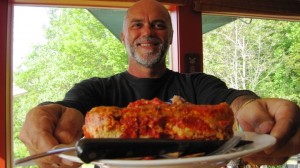  I started the day with a huge helping of Lasagna, which would hold off hunger all the way to Saint John in Canada...