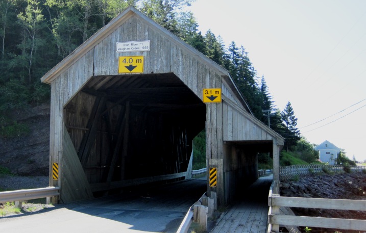 One of many covered bridges I rode across in Canada. This one close to St. Martins.