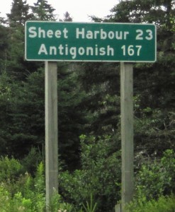 Antigonish was the first major town I was heading to...