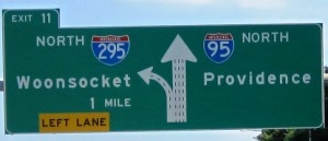 Making up time on the I-95.