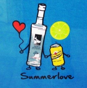 Another one of the many funky t-shirts on sale at the distillery...