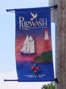 Pennants were flying in Pugwash, World Famous for Peace !!