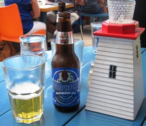 Blueberry Pumphouse Ale, a beer I actually came to enjoy...