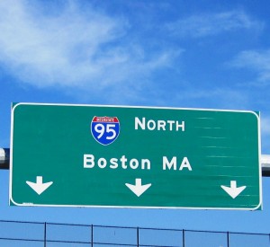 I was trying to get to Boston to hook up with Patricia before she changed buses to Maine.