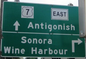 At Sherbrooke, I turned north for Antigonish, figuring Wine Harbour might be too liquid a distraction !!