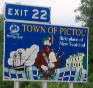 At Pictou I had to make a hasty decision - Ferry or Long Way Round !!