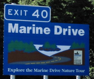  I decided to forego another ride down Marine Drive, and push on into New Brunswick...