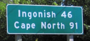 Riding towards the most northern point on Cape Breton.