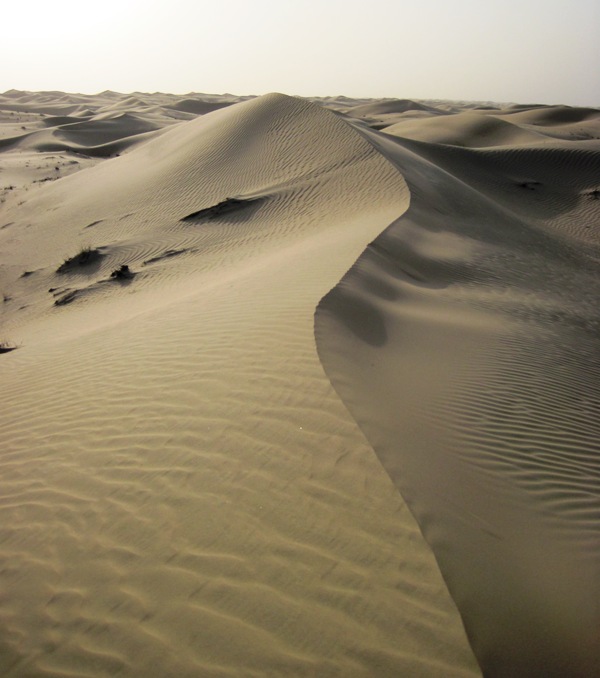 2. Ridge of sand....