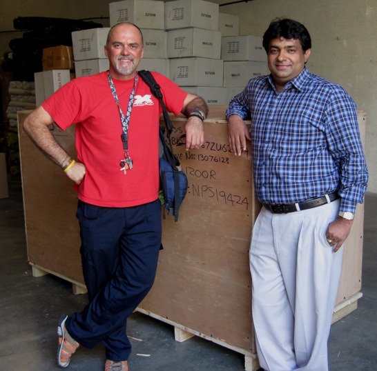 8. Eldho came out to put his final seal of approval on the crate...