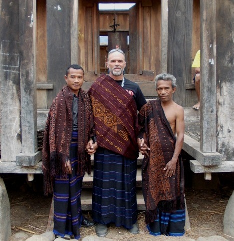 10. Dressed for the occasion, Gb poses with Cornelius and Chief Jonni...