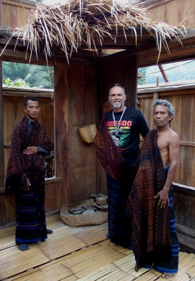 11. Standing near the small altar where offerings are made...