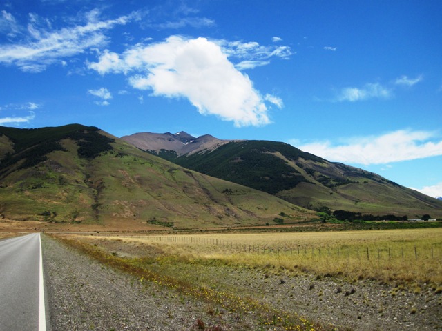 1. We rode across the wide flat valley west of El Calafate and then ran up against the foothills of the lower Andes...