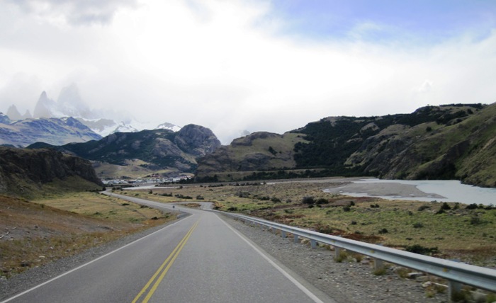7. After 215 km of high winds, rain and bitter cold, I arrived in El Chalten....
