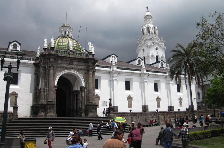 9. The Metropolitan Cathedral stands on the edge of the Grande Plaza....