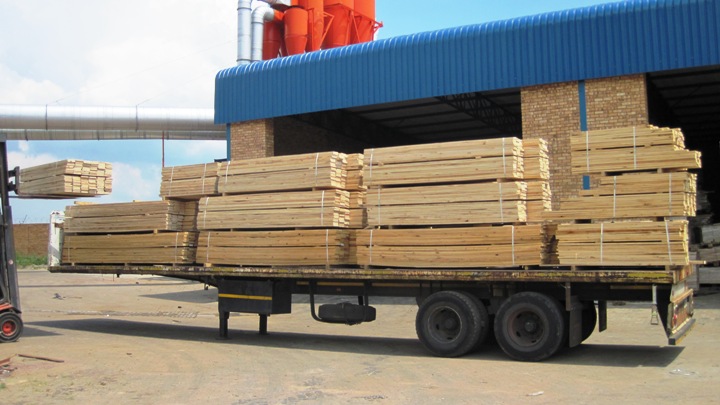 And the first of 20 truckloads of lumber arrive in preparation for start-up on the 7th of January...