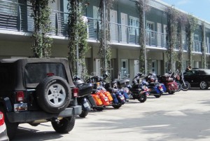 And we weren't the only bikers in town ! There must have been at least  30 other bikes at our hotel...but only 1 BMW...